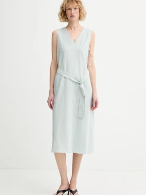 Calvin Klein sukienka letnia z lnem