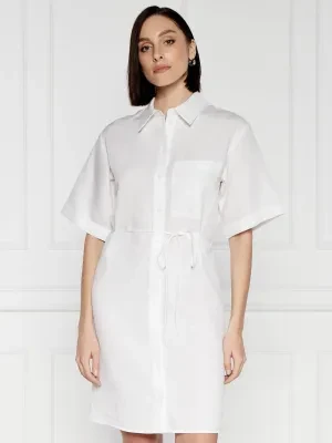 Calvin Klein Sukienka | z dodatkiem lnu