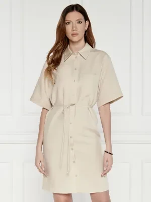 Calvin Klein Sukienka | z dodatkiem lnu