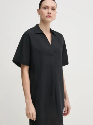 Calvin Klein sukienka z domieszką lnu