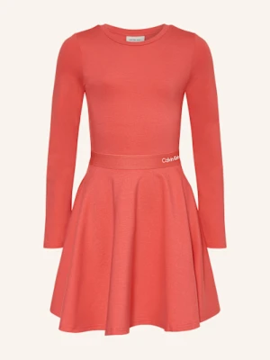 Calvin Klein Sukienka Z Dżerseju rot