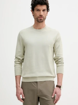 Zdjęcie produktu Calvin Klein sweter bawełniany męski kolor beżowy lekki LV040BM343