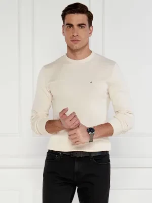 Calvin Klein Sweter | Classic fit | z dodatkiem jedwabiu