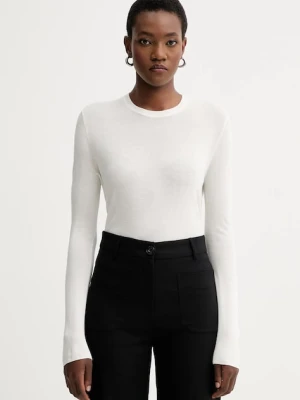 Calvin Klein sweter damski kolor beżowy lekki LV044C339G