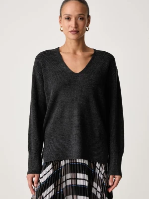 Calvin Klein sweter damski z wełną szary