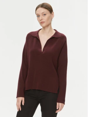 Calvin Klein Sweter Essential K20K206019 Bordowy Relaxed Fit