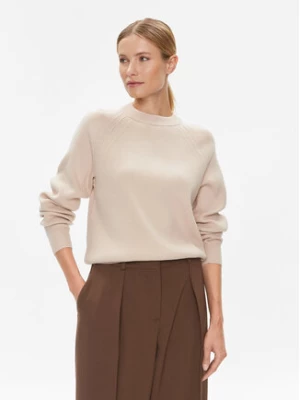 Calvin Klein Sweter Essential K20K206020 Beżowy Regular Fit