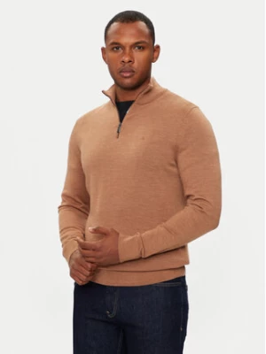 Calvin Klein Sweter K10K110421 Brązowy Regular Fit