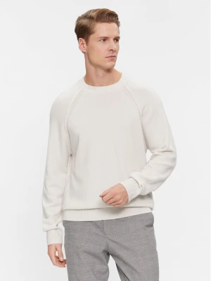 Calvin Klein Sweter K10K111954 Écru Regular Fit Kremowy