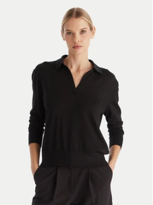 Calvin Klein Sweter LV044A305G Czarny Regular Fit