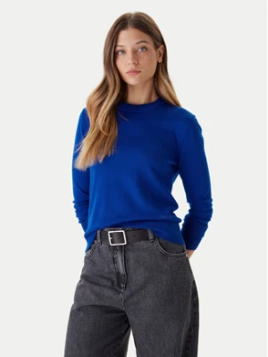 Calvin Klein Sweter LV044D370G Niebieski Regular Fit