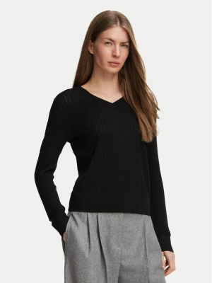 Calvin Klein Sweter LV044H300G Czarny Regular Fit
