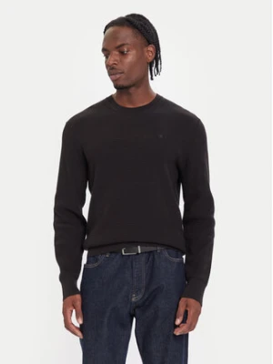 Calvin Klein Sweter LV04LB327G Czarny Regular Fit
