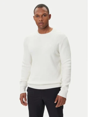 Calvin Klein Sweter LV04LB327G Écru Regular Fit
