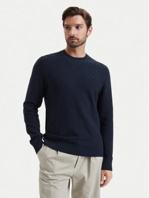 Calvin Klein Sweter LV04LF304G Granatowy Regular Fit