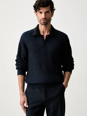 Calvin Klein sweter męski bawełniany niebieski