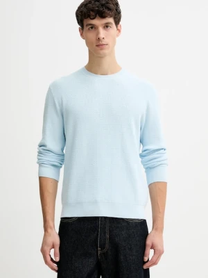 Calvin Klein sweter męski kolor niebieski lekki LV04LB327G