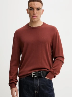 Calvin Klein sweter męski kolor pomarańczowy lekki LV040BM356
