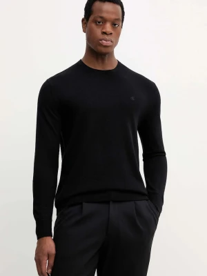 Calvin Klein sweter męski wełniany czarny