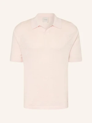 Calvin Klein Sweter Polo Z Lnu rosa