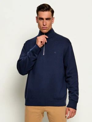 Calvin Klein Sweter | Regular Fit granatowy