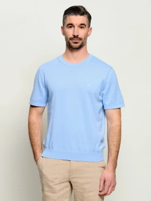 Calvin Klein Sweter | Regular Fit | pima błękitny