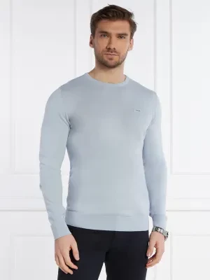 Calvin Klein Sweter | Regular Fit | z dodatkiem jedwabiu