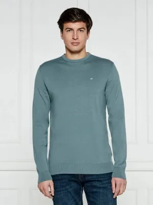 Calvin Klein Sweter | Regular Fit | z dodatkiem jedwabiu