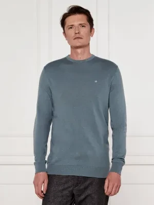 Calvin Klein Sweter | Regular Fit | z dodatkiem jedwabiu