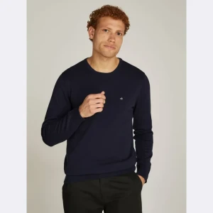 Calvin Klein Sweter | Regular Fit | z dodatkiem jedwabiu