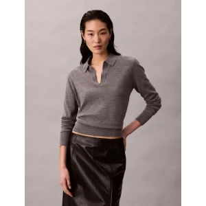 Calvin Klein Sweter | Relaxed fit | z dodatkiem wełny