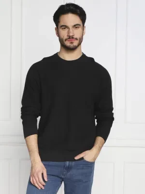 Calvin Klein Sweter REVERSED OTTOMAN TEXTURE | Regular Fit