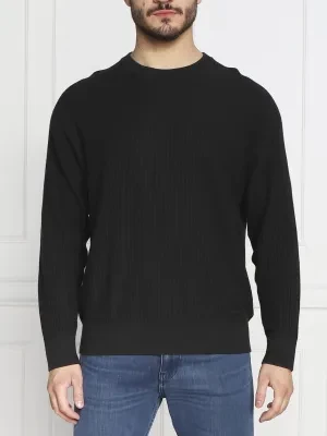 Calvin Klein Sweter REVERSED OTTOMAN TEXTURE | Regular Fit