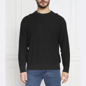 Calvin Klein Sweter REVERSED OTTOMAN TEXTURE | Regular Fit