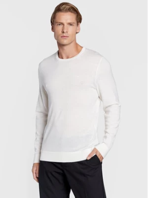 Calvin Klein Sweter Superior K10K109474 Biały Regular Fit