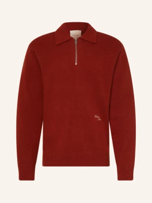 Calvin Klein Sweter Typu Troyer rot CZERWONY