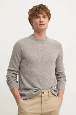 Calvin Klein sweter wełniany męski kolor szary K10K113388