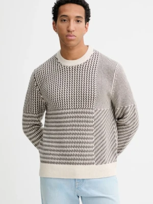 Calvin Klein sweter z dodatkiem wełny męski kolor brązowy LV04LD306G