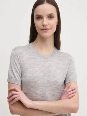 Calvin Klein sweter z domieszką wełny damski kolor szary lekki K20K208123