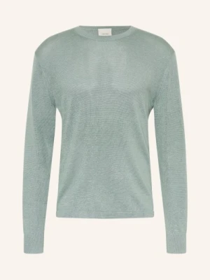 Calvin Klein Sweter Z Lnu blau