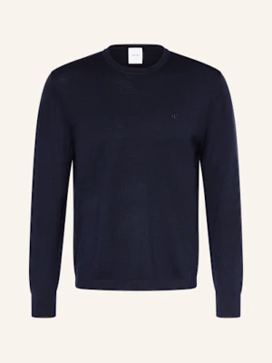 Calvin Klein Sweter Z Wełny Merino blau