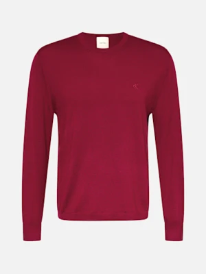 Calvin Klein Sweter Z Wełny Merino rot