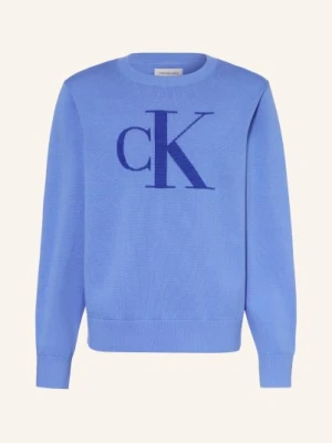 Calvin Klein Swetry blau granatowy