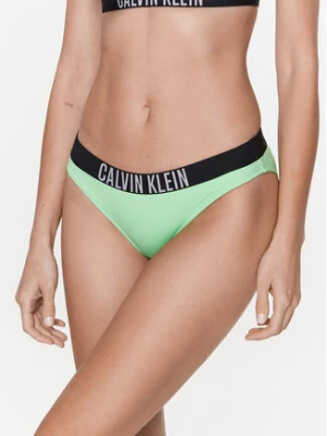 Calvin Klein Swimwear Dół od bikini KW0KW01983 Zielony