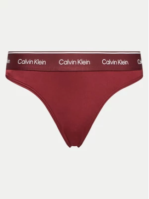 Calvin Klein Swimwear Dół od bikini KW0KW02428 Bordowy