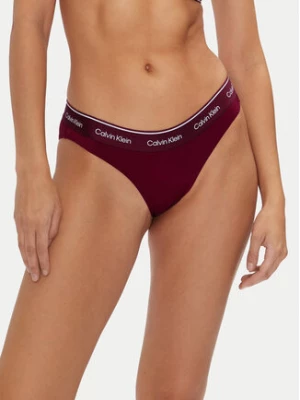 Calvin Klein Swimwear Dół od bikini KW0KW02428 Bordowy