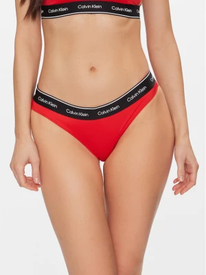 Calvin Klein Swimwear Dół od bikini KW0KW02428 Czerwony