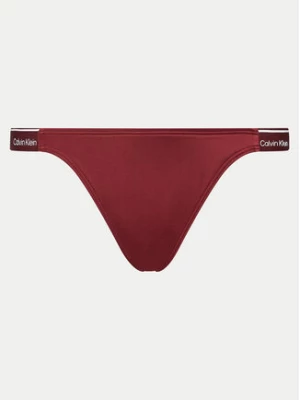 Calvin Klein Swimwear Dół od bikini KW0KW02732 Bordowy