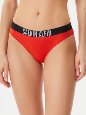 Calvin Klein Swimwear Dół od bikini KW0KW02856 Czerwony