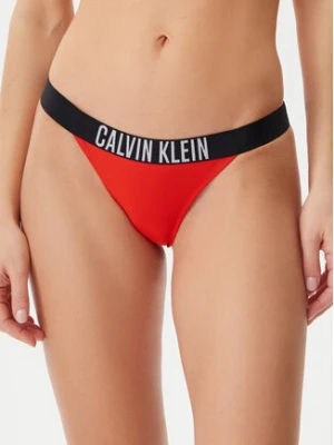 Calvin Klein Swimwear Dół od bikini KW0KW02857 Czerwony